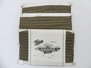 Lot of 3 Antique Merite Military Braid Trim, Sold at Filene's