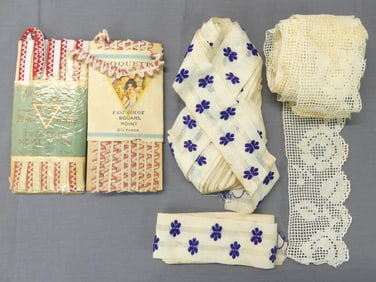 Lot of Vintage Trims including Lace