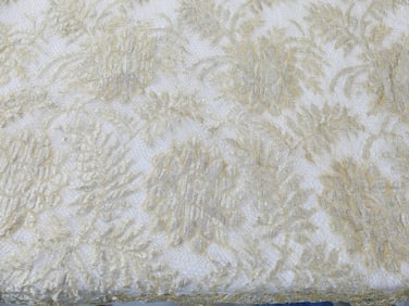 Vintage 1920/30's Gold Metallic Lace, 34 x 66