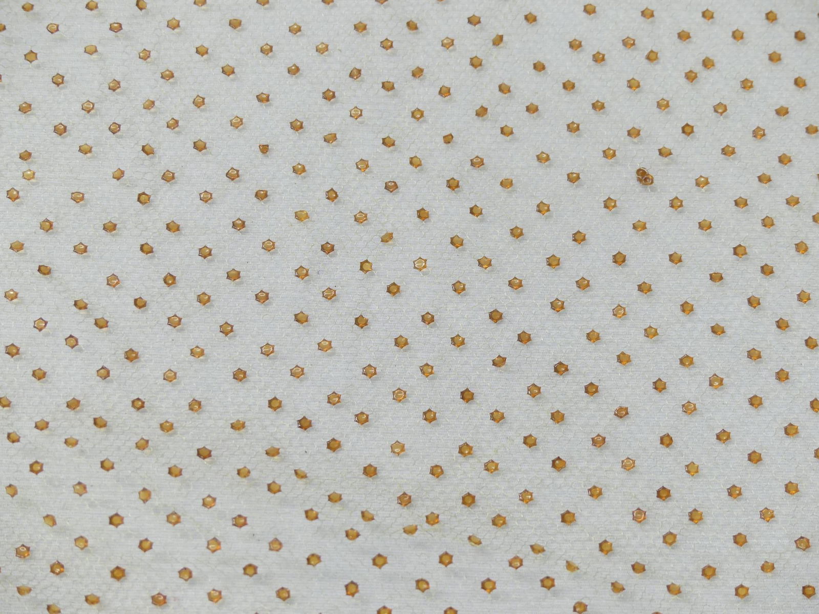 Vintage 1920/30's Lace Net with Tiny Bead Studs: large amount of yardage, too hard to measure