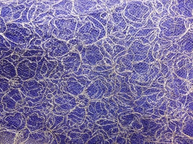Vintage Blue & Gold Metallic Lace, 30 x 6 3/4 Yards