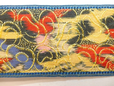 Antique Silk Ribbon Trim, 7 Plus Yards