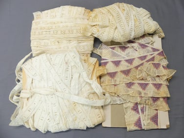 Lot of Vintage Old Store Stock Trims