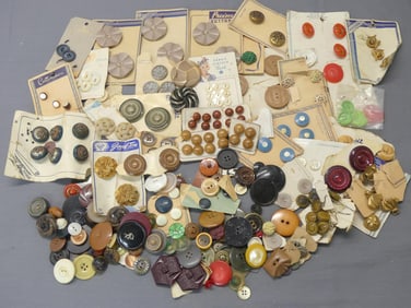 Lot of Various Buttons, some Old Store Stock