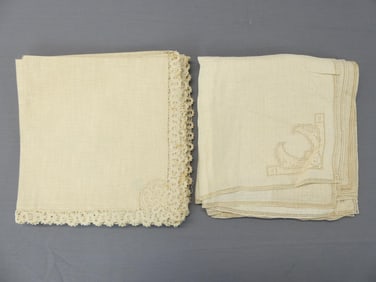 Lot of 2 Sets of 8 Vintage Old Store Stock Napkins