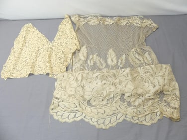 Lot of 2 Pieces Antique Lace