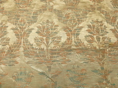 Vintage 1960's Old Store Stock Brocade Fabric with Gold, 48 x 108"