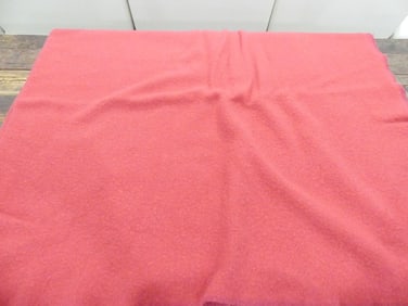 Vintage Faribault Woolen Mills Red Wool Blanket, Full Size 80 x 90
