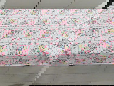 Lot of 2 Light Weight Cotton Printed Kitchen Tablecloths