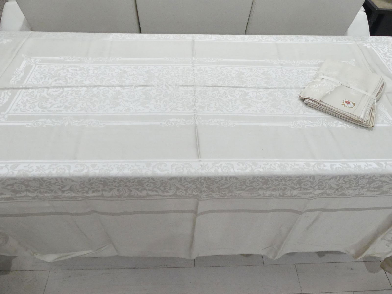 Vintage Bobbin Lace Dining Table Cloth (1 of 7)