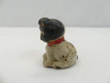 Antique Miniature Cast Iron Dog, with Original Paint