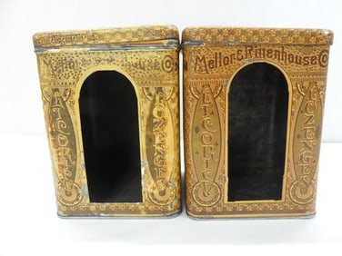 Lot of 2 Vintage Advertising Tins
