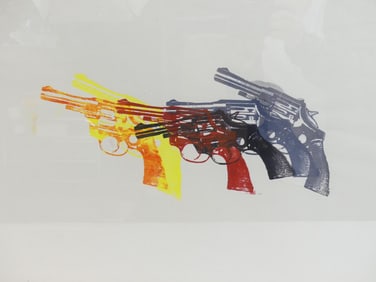 Vintage Andy Warhol, Guns # 8/150