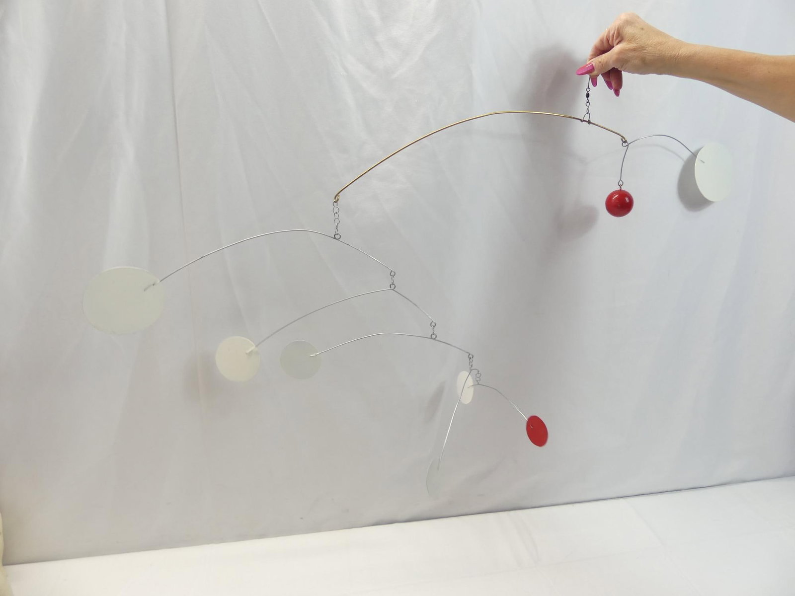 Mid-Century Mobile Sculpture: approx. 28 inches long, see photo's