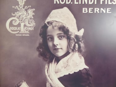 Vintage Chocolate Lindt Advertising Print