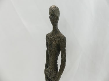 Vintage Giacometti Bronze Sculpture Standing Man