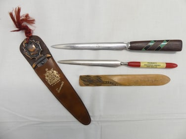 Lot of Vintage Letter Openers, Art Deco, Advertising & Souvenir