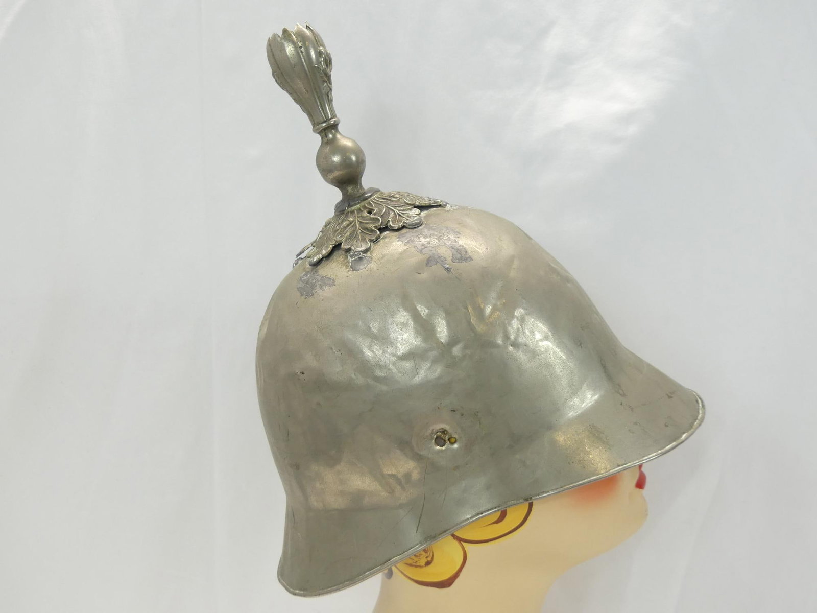 Antique Metal Knights Helmet: approx. 11 1/2 inches tall, see photo's