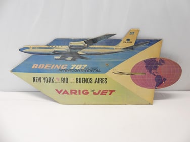 Vintage Boeing 707 Rolls Royce Varig Jet Advertising