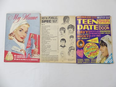 Lot of 3 Vintage Magazines, Teen, My Home, & Other 1967 & 56