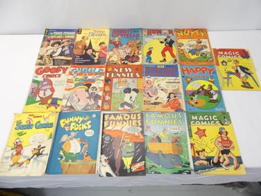 Lot of 15 Vintage Comics, Humor, Funny Folks, Happy, Nutty
