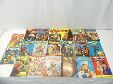 Lot of 19 Vintage Comica, Gene Autry, Roy Rogers, Monte Hale