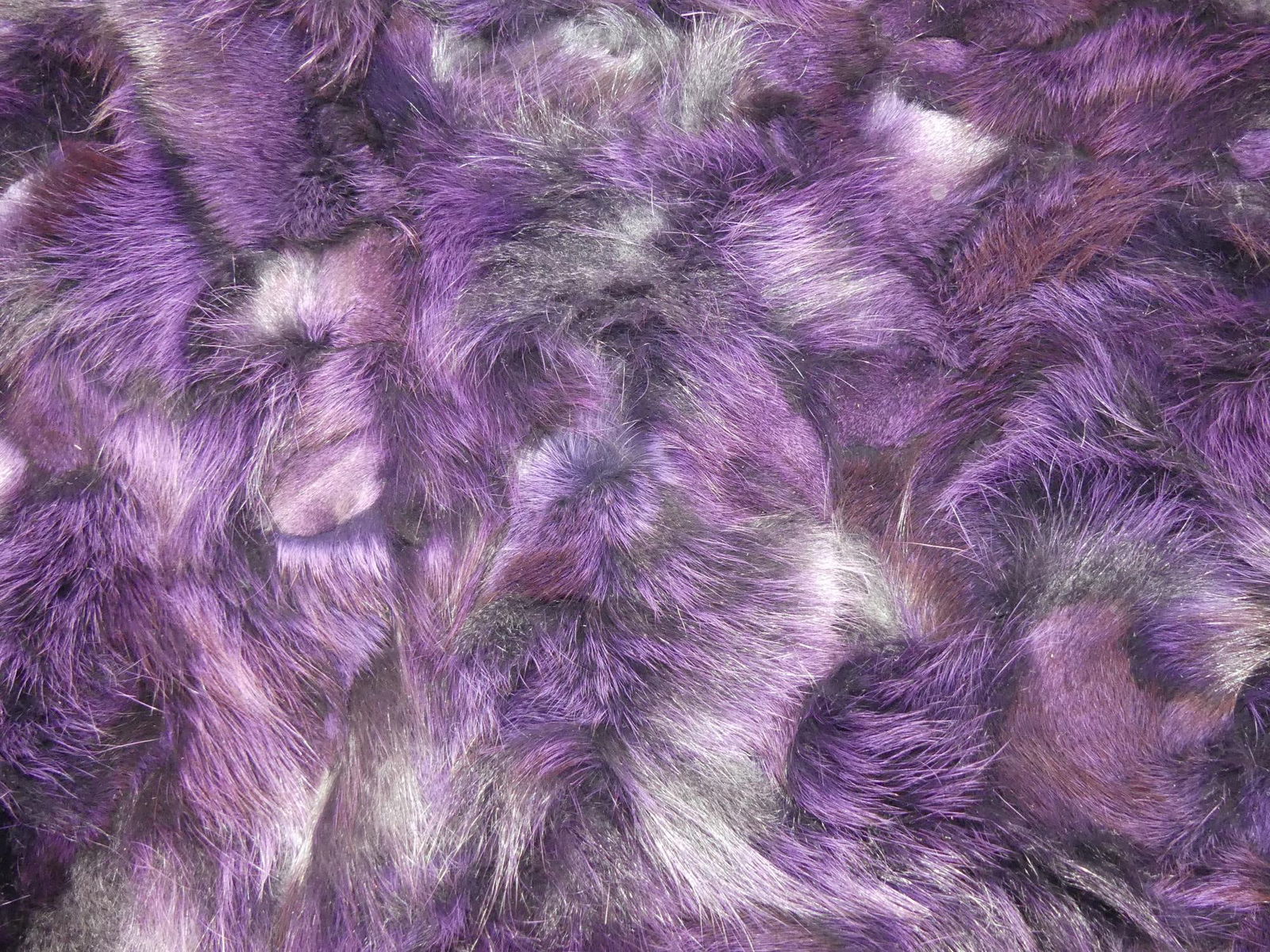 Fabulous Vintage Purple Fur Throw Blanket (1 of 5)