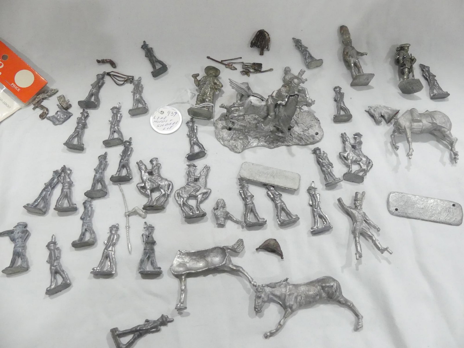 Large Lot Imrie/Risley Miniatures, Horses & Soldiers: see photo's