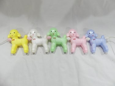 Vintage 1950's Made in Hong Kong Lamb Baby Crib Toy