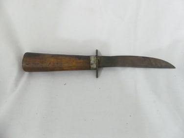 Antique (German) Close Combat Boot Knife with Wood Handle