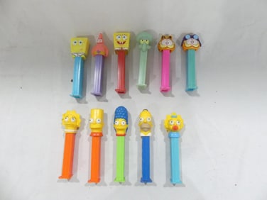 Lot of 11 Vintage Cartoon Pez Despensers
