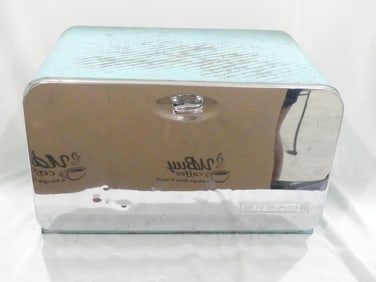 Vintage 1930/40's Aqua Blue Bread Box