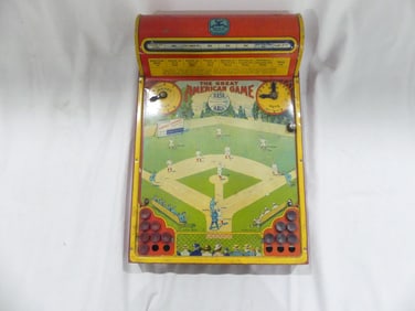 Antique 1920's Hustler Toy Corp The Great American Baseball