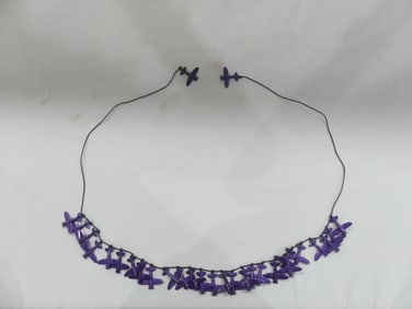 Vintage Cracker Jack Purple Airplanes Necklace/Decoration