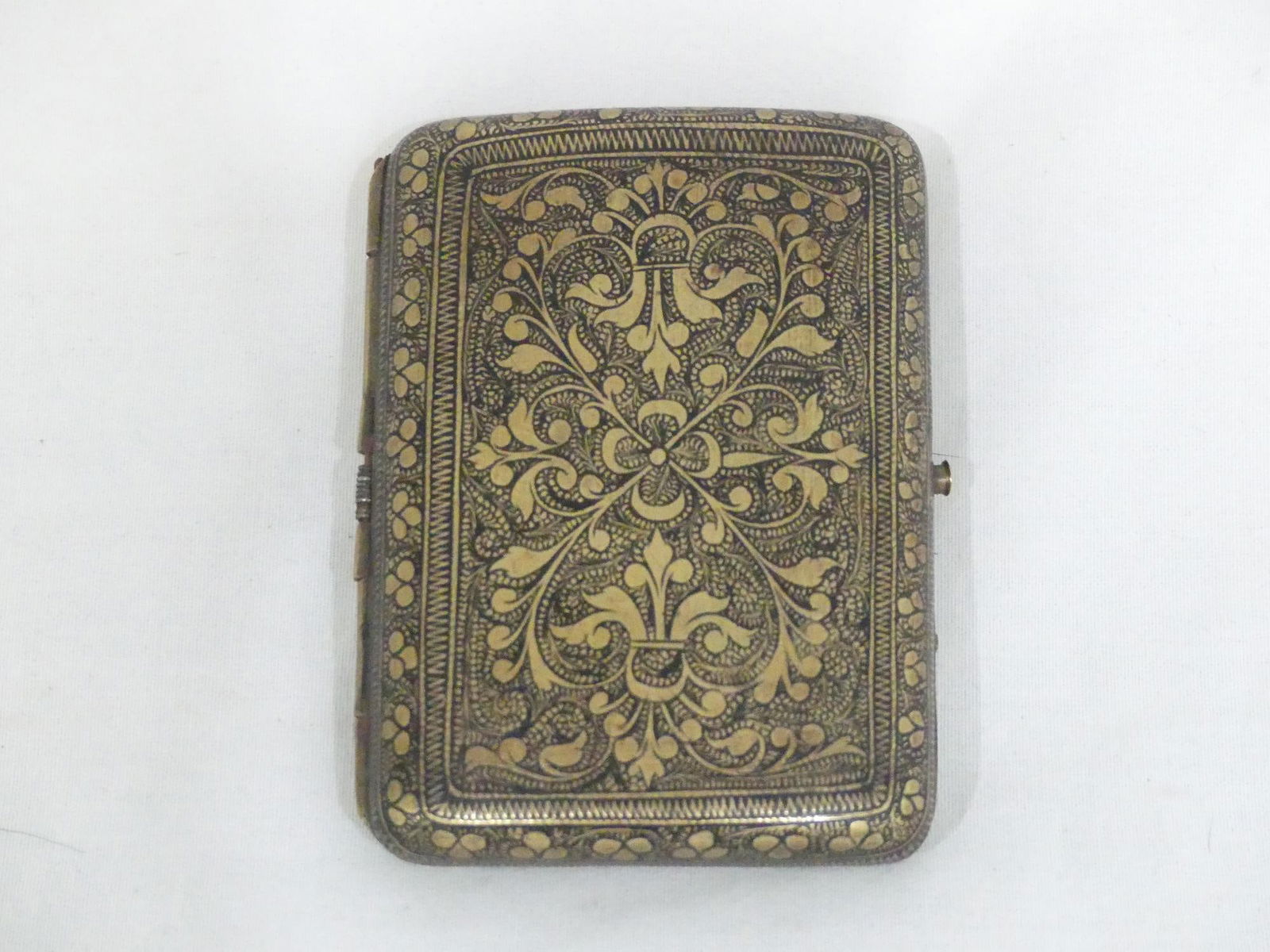 Antique Carved Brass Cigarette Holder (1 of 6)