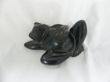 Great Vintage Bronze Relaxing Frog