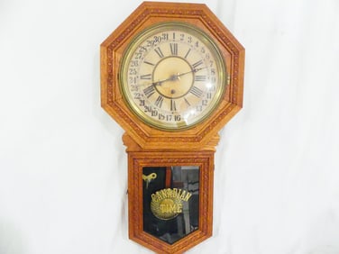 Antique E N Welsh Oak Case Clock, St Clair