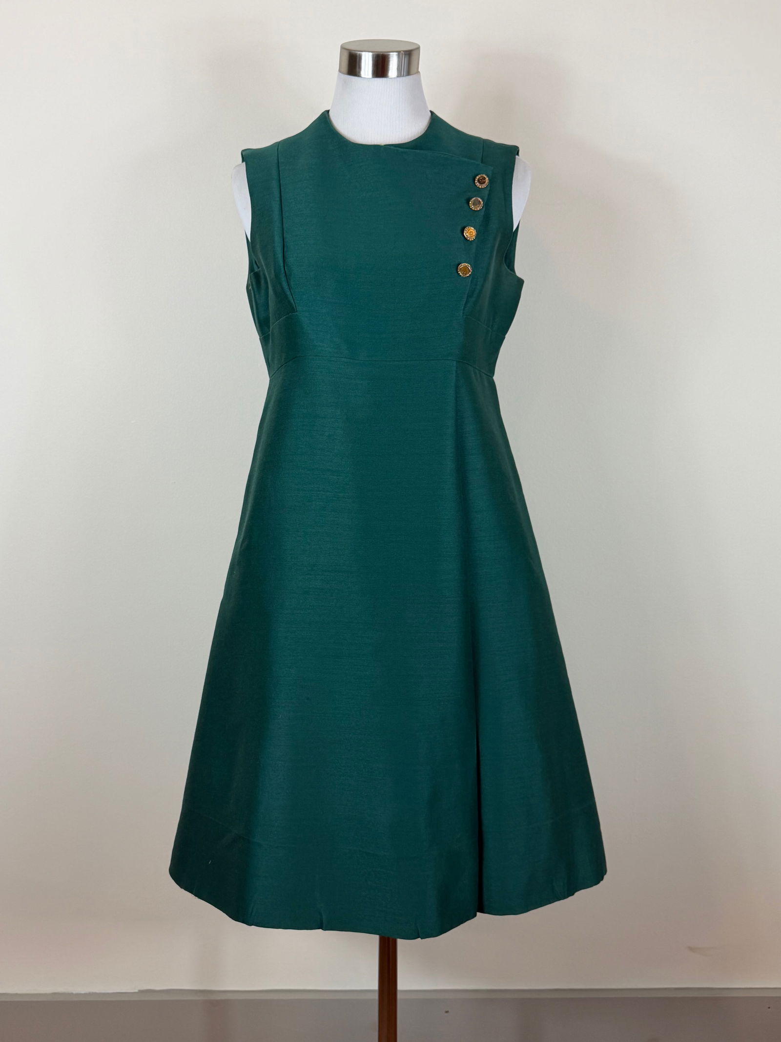 Vintage 1960s Wool Blend Sheath Day Dress (1 of 7)