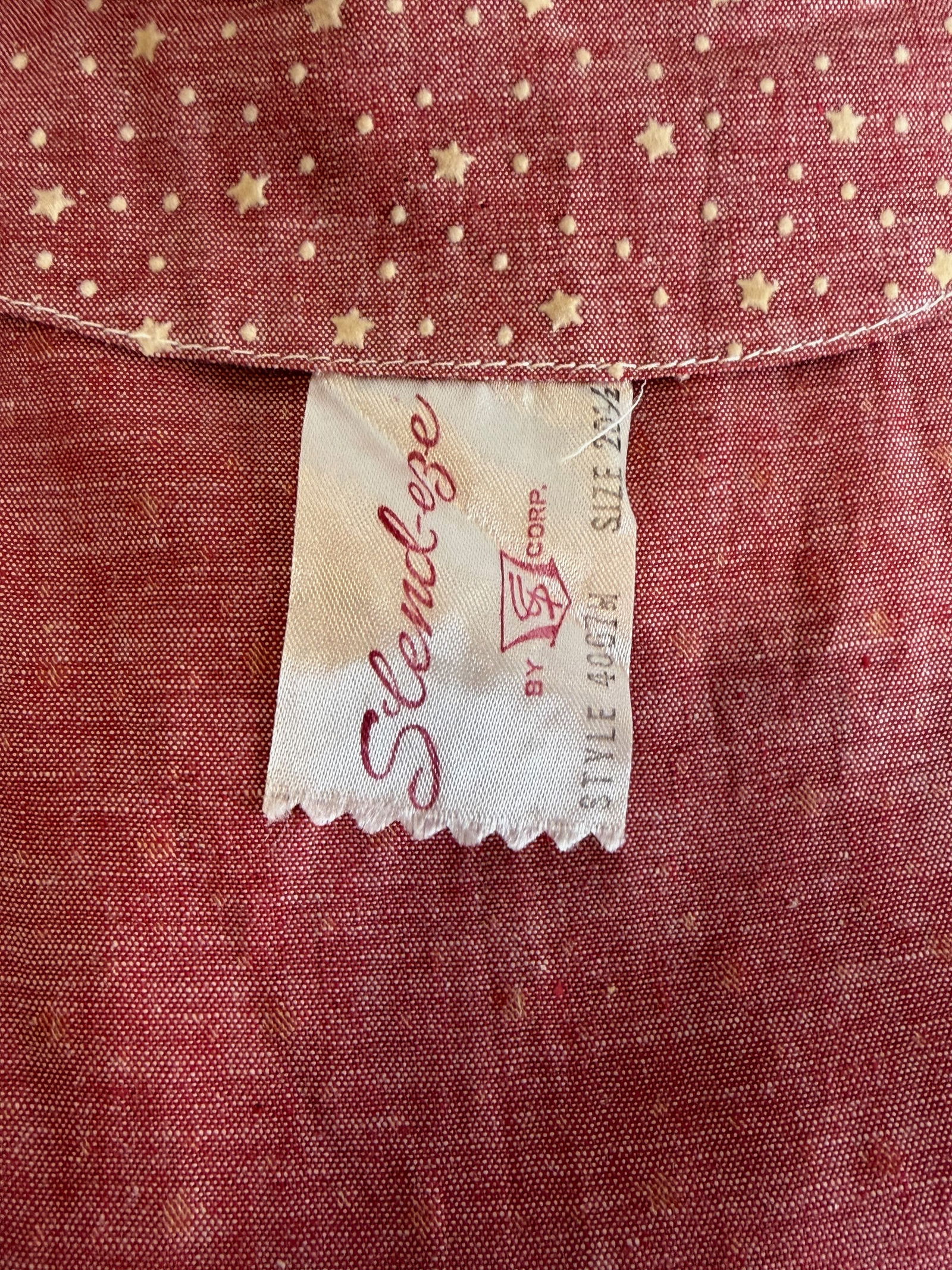 Vintage 1940/1950s Flocked Star Romper - 10