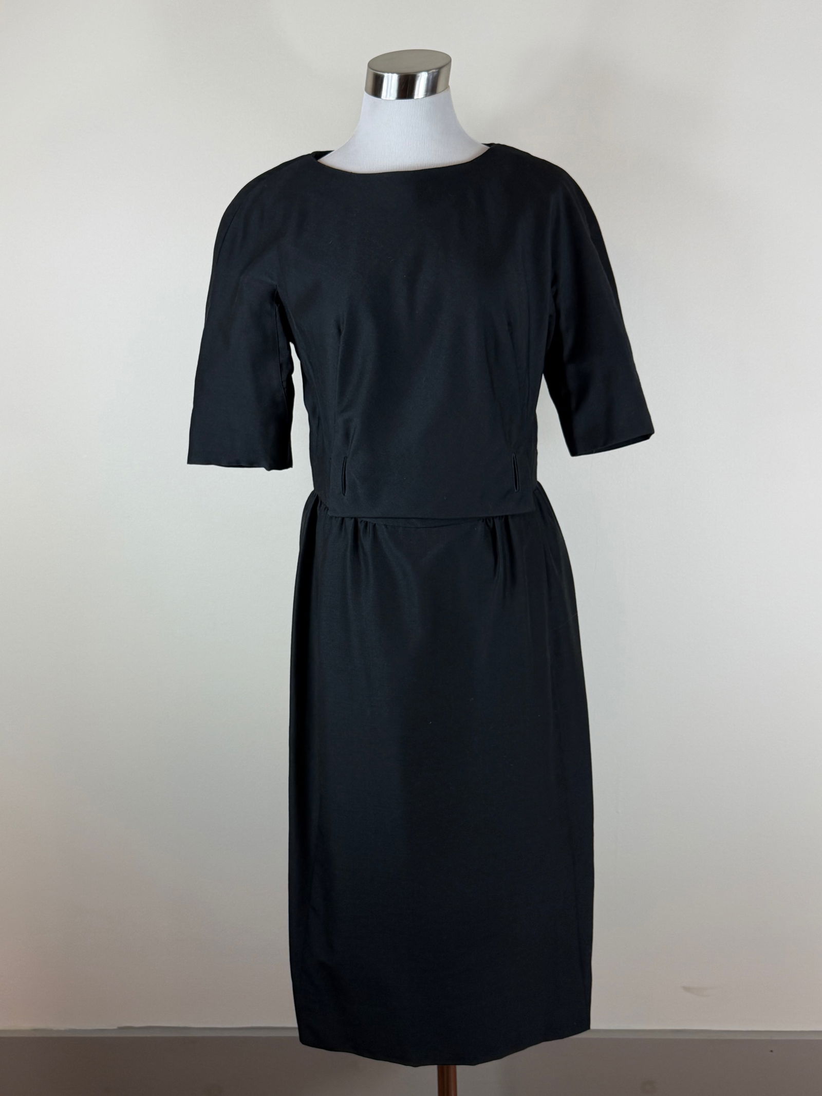 Vintage Early 1950s Vintage Wool Day Dress (1 of 5)