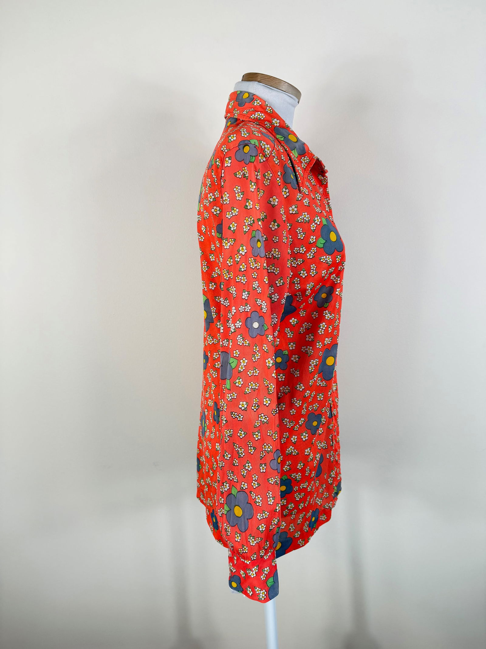 Vintage 1970s Printed Button Up - 2
