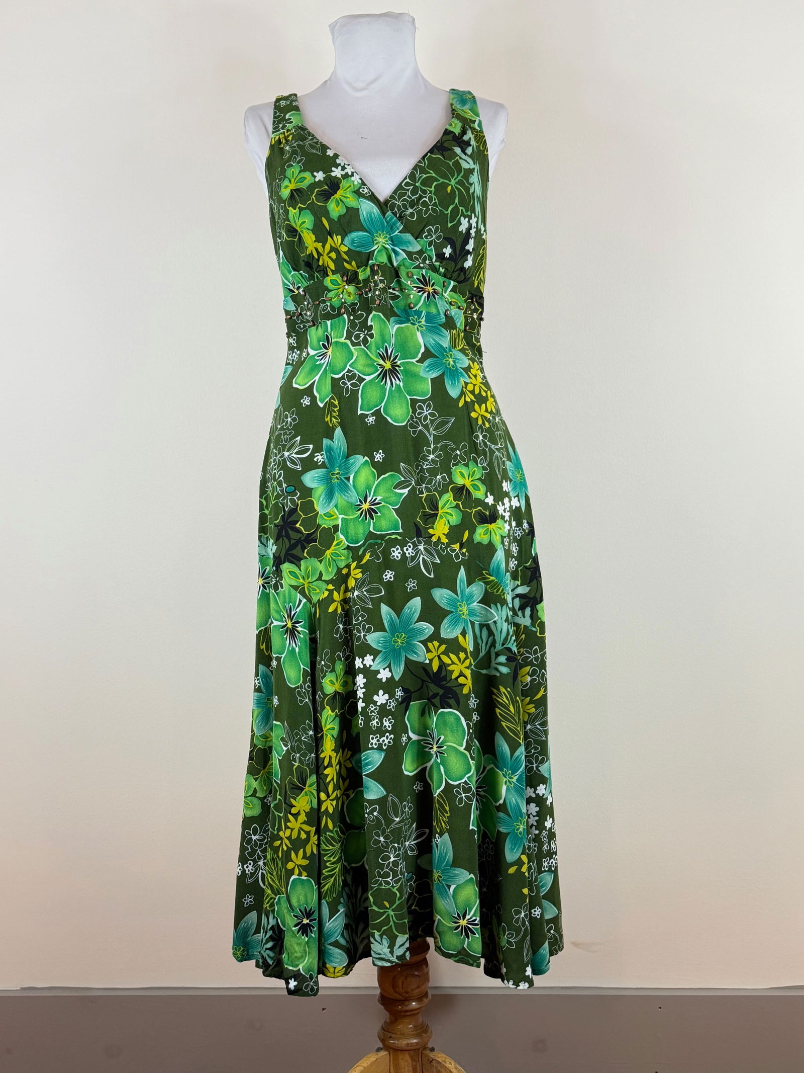 Vintage Printed Rayon Resort Dress (1 of 9)
