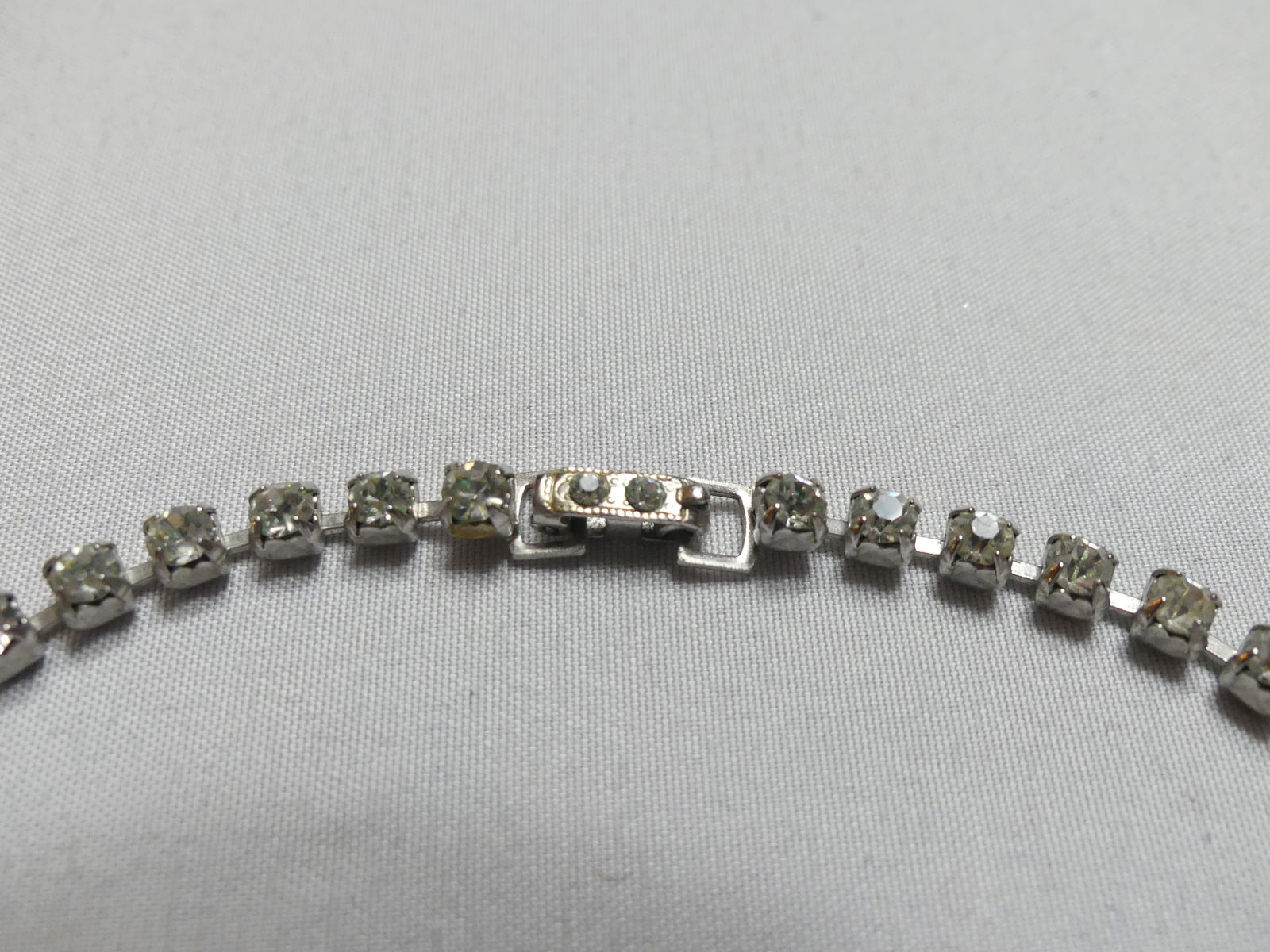 Two Vintage Rhinestone Chokers - 5