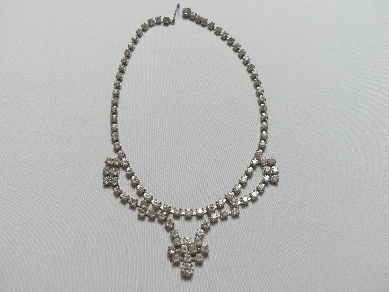 Two Vintage Rhinestone Chokers - 7