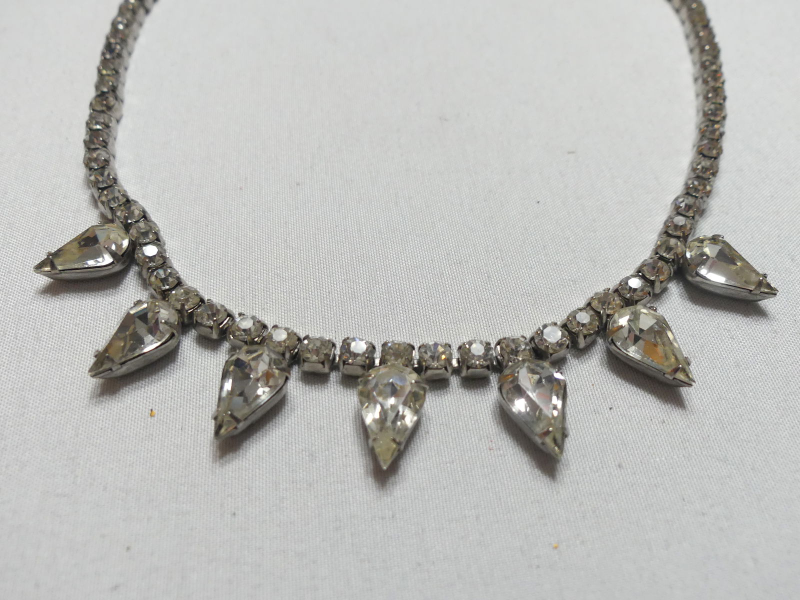 Two Vintage Rhinestone Chokers - 4