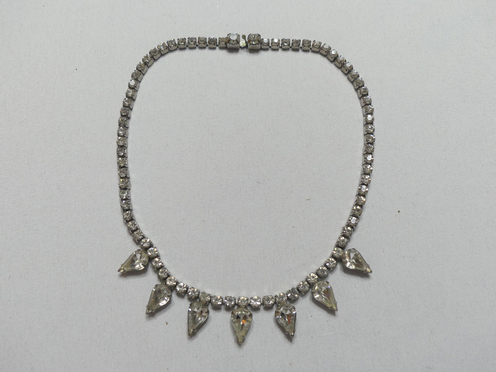 Two Vintage Rhinestone Chokers - 6