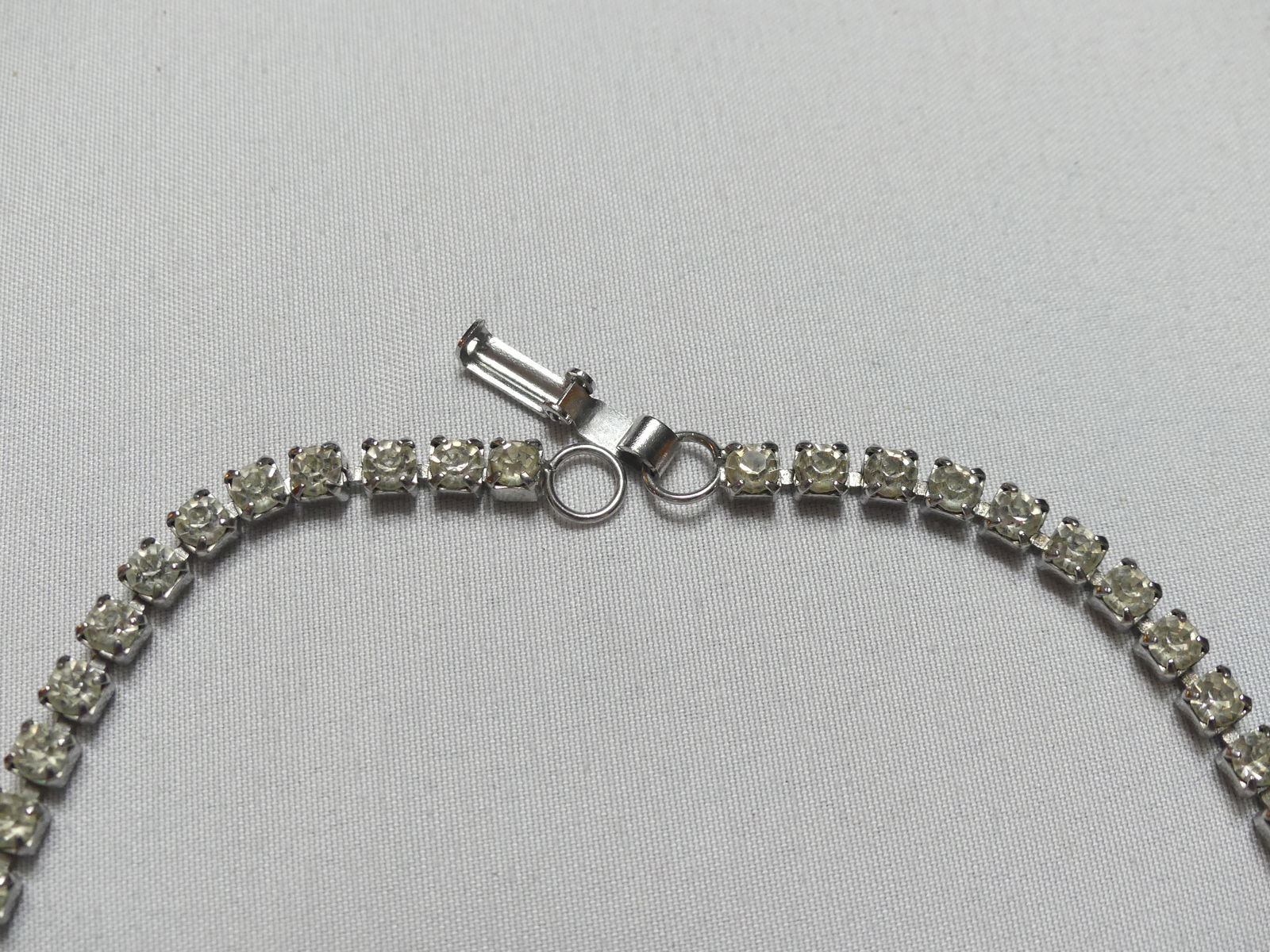 Two Vintage Rhinestone Chokers - 8