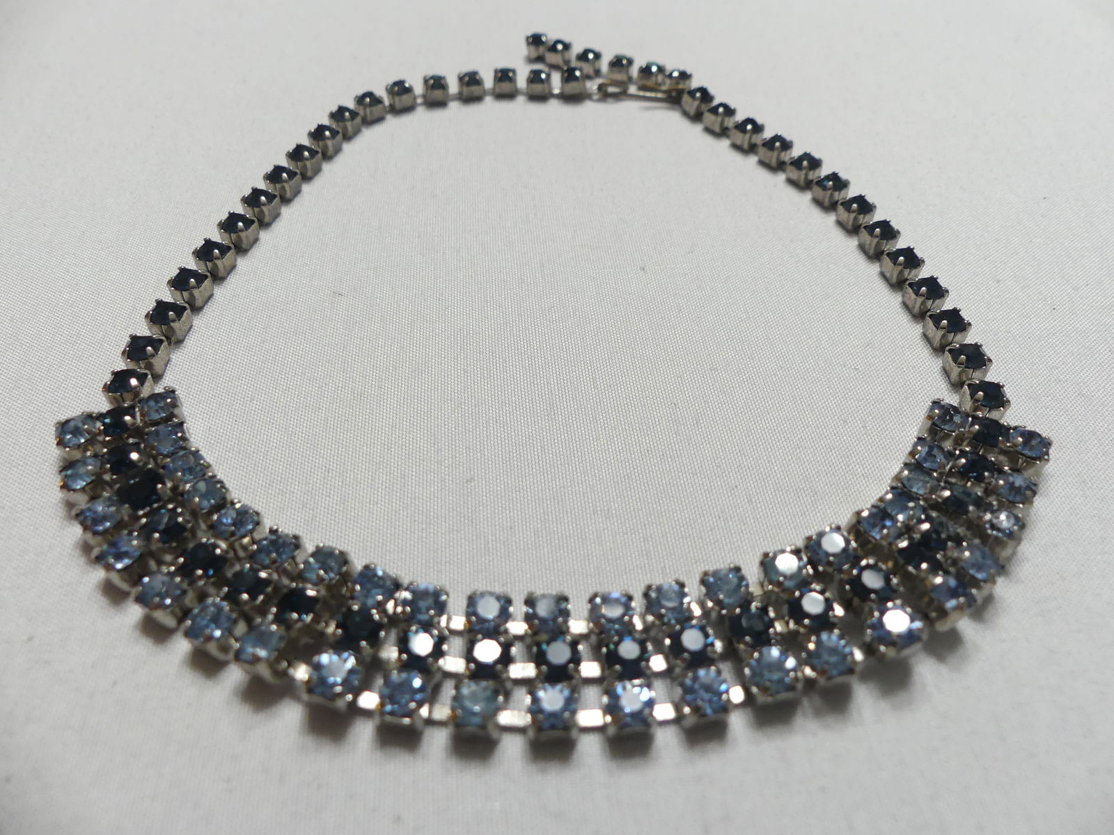 Two Blue Rhinestone Chokers - 4