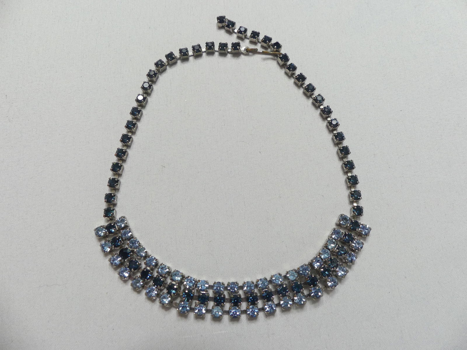 Two Blue Rhinestone Chokers - 5