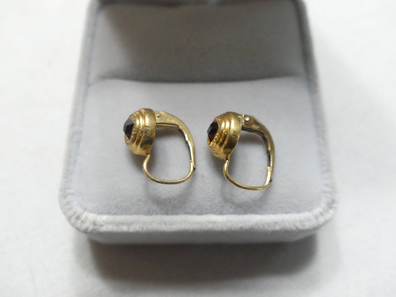 Amethyst Pierced Earrings - 2